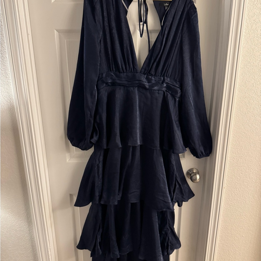 Lulu's Deep Blue Elegant Gown